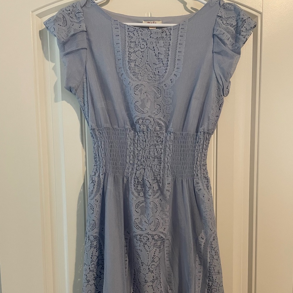 Pinky Light Blue Dress